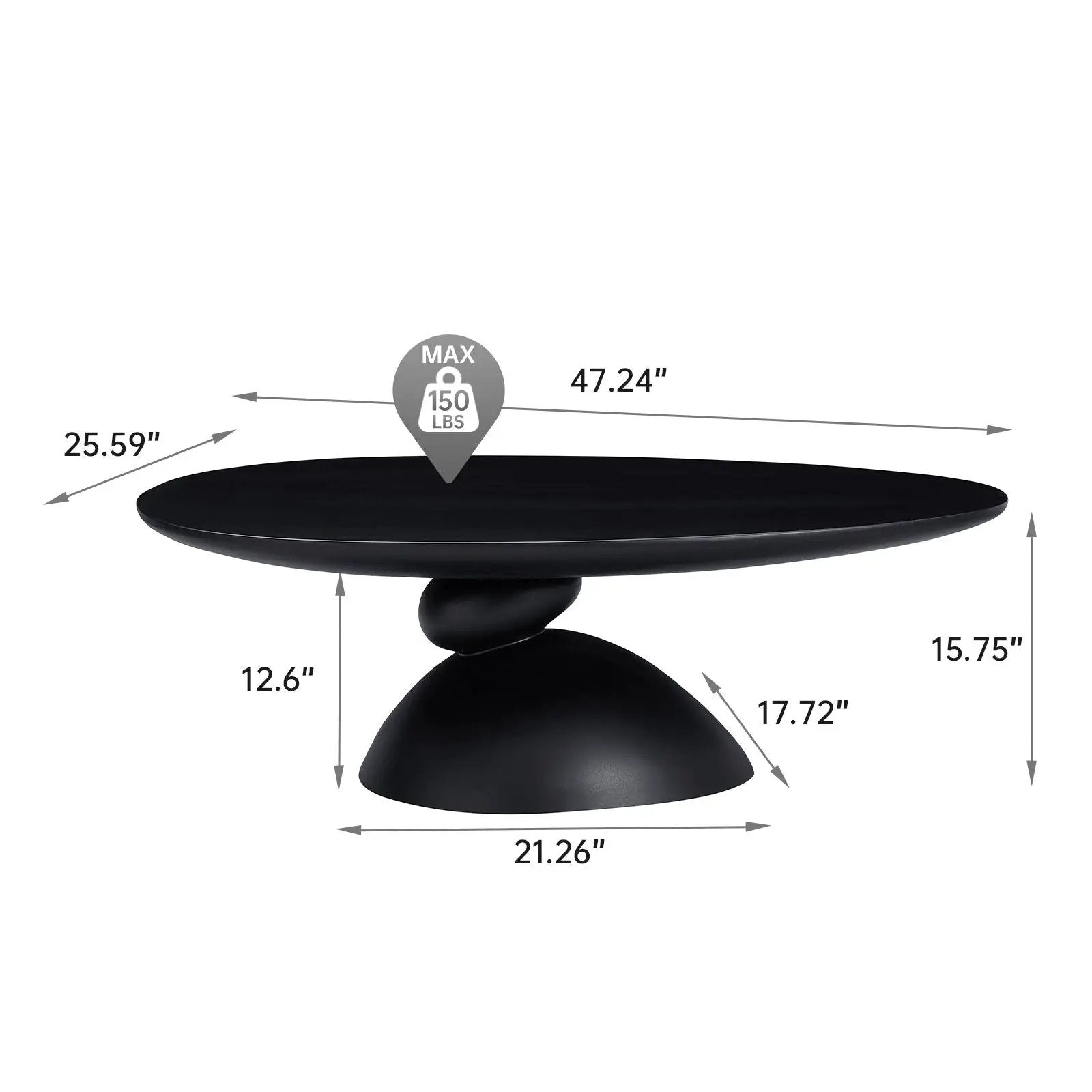 Lucky Stone Shaped Table by HouseOfZazla