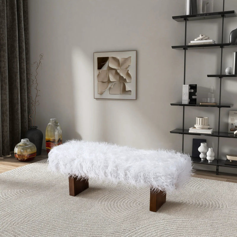Henley - Fur Bench - White Khaki by HouseOfZazla