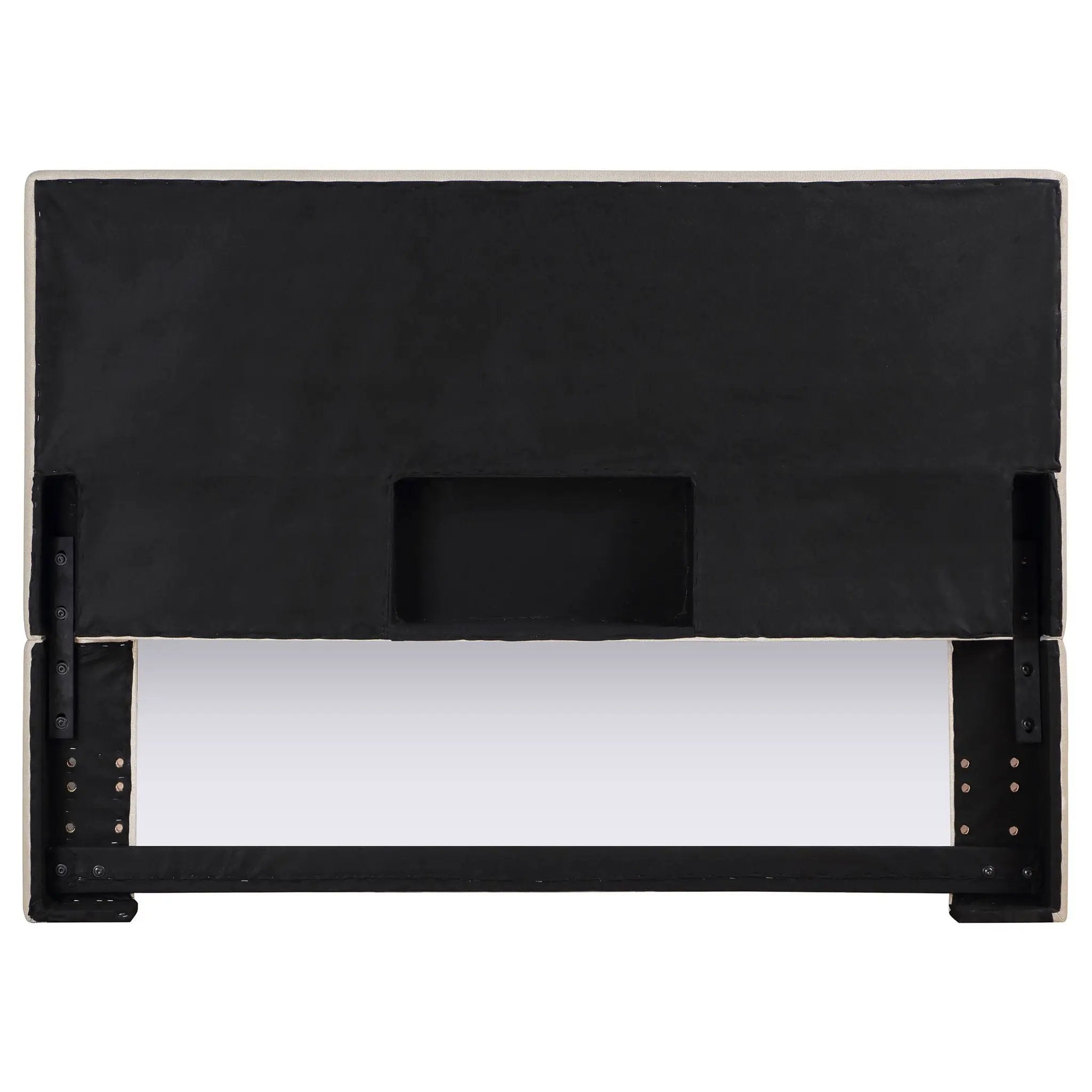 Kosmo Upholstered Queen or Full Panel Headboard Sand by Unique Piece Furniture