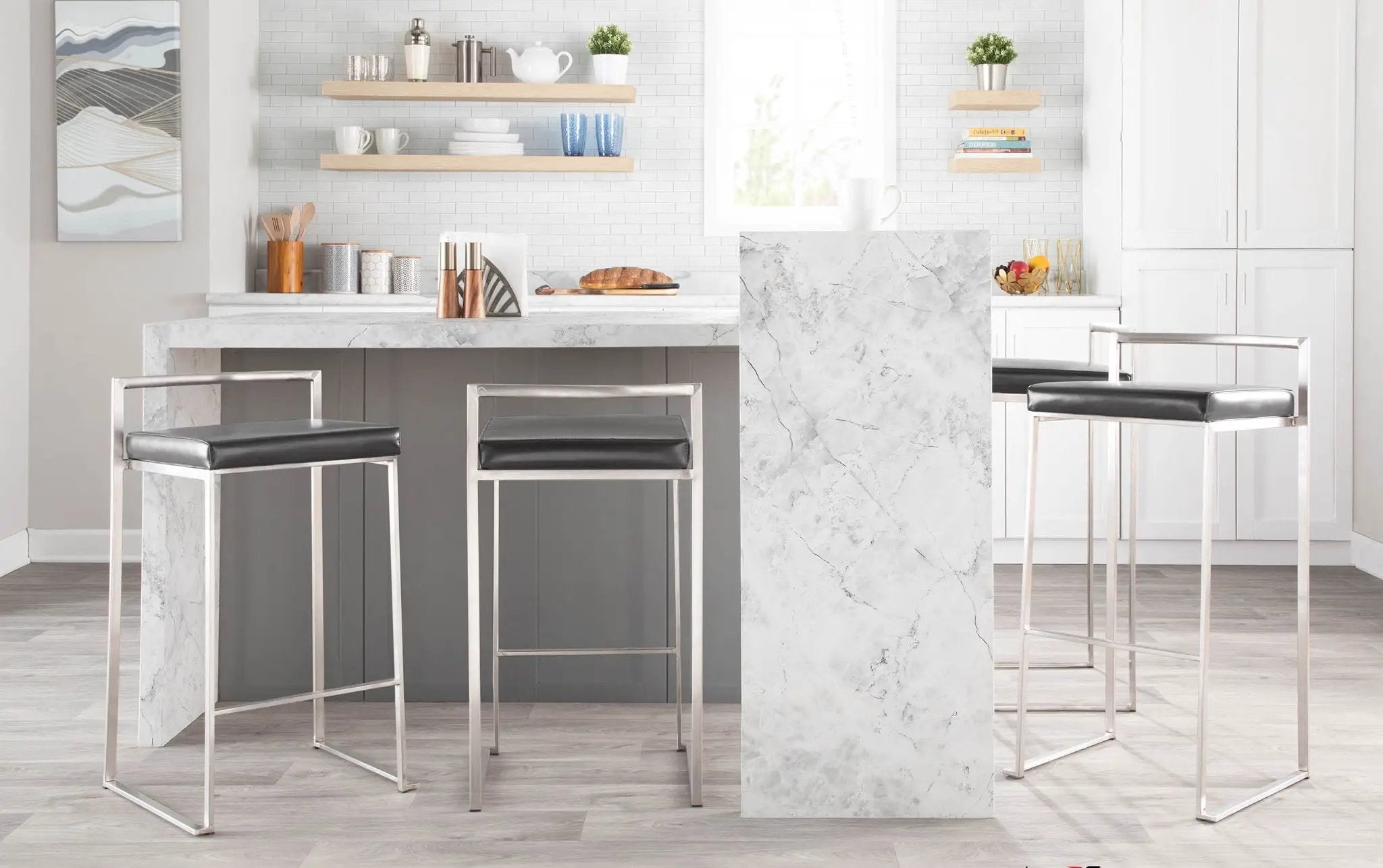 Fuji - Contemporary Stackable Design Barstool by Unique Piece Furniture