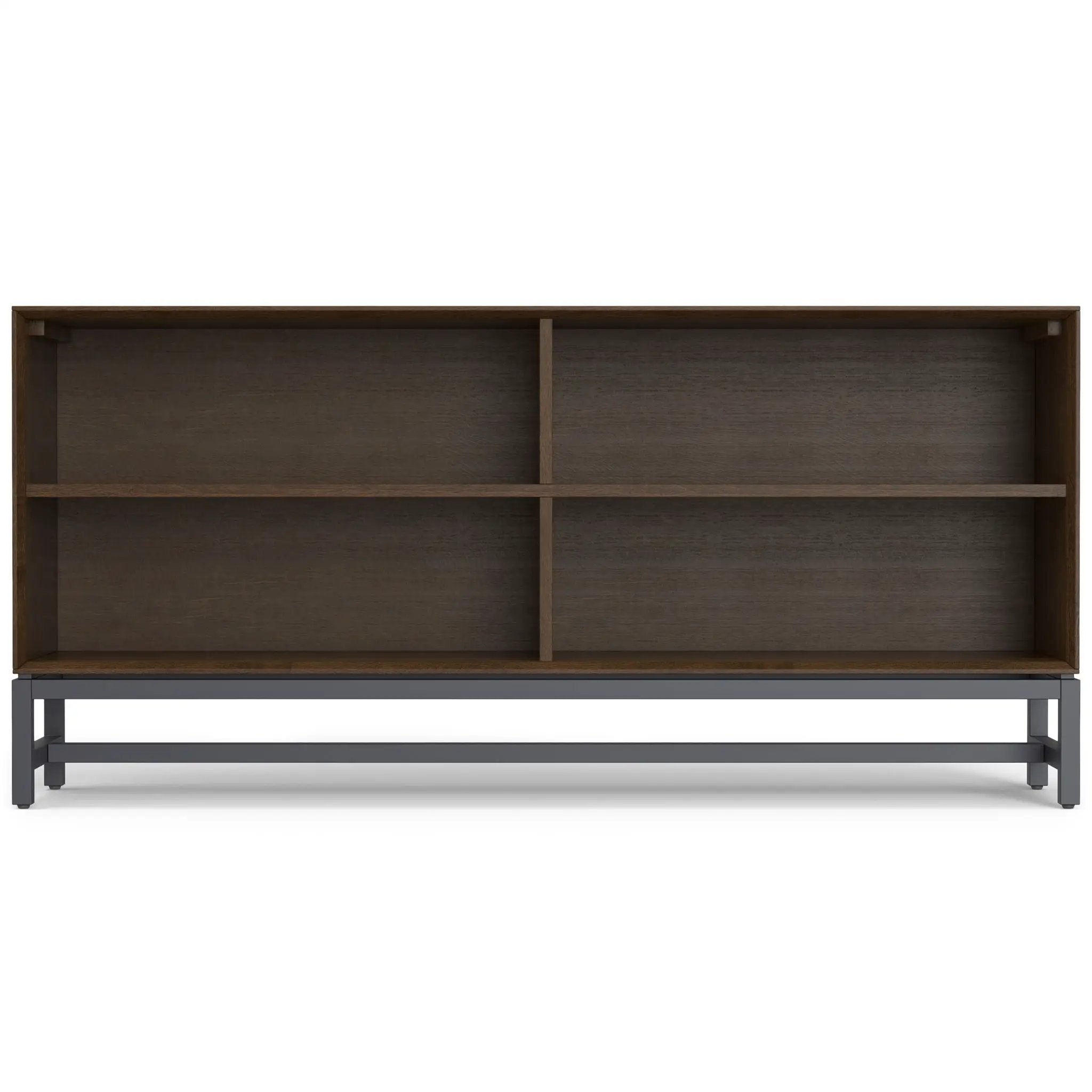 Banting - Low Wide Bookcase - Walnut Brown by HouseOfZazla