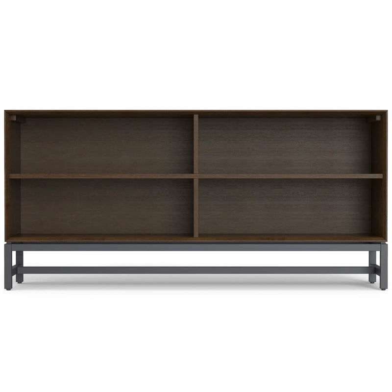 Banting - Low Wide Bookcase - Walnut Brown by HouseOfZazla