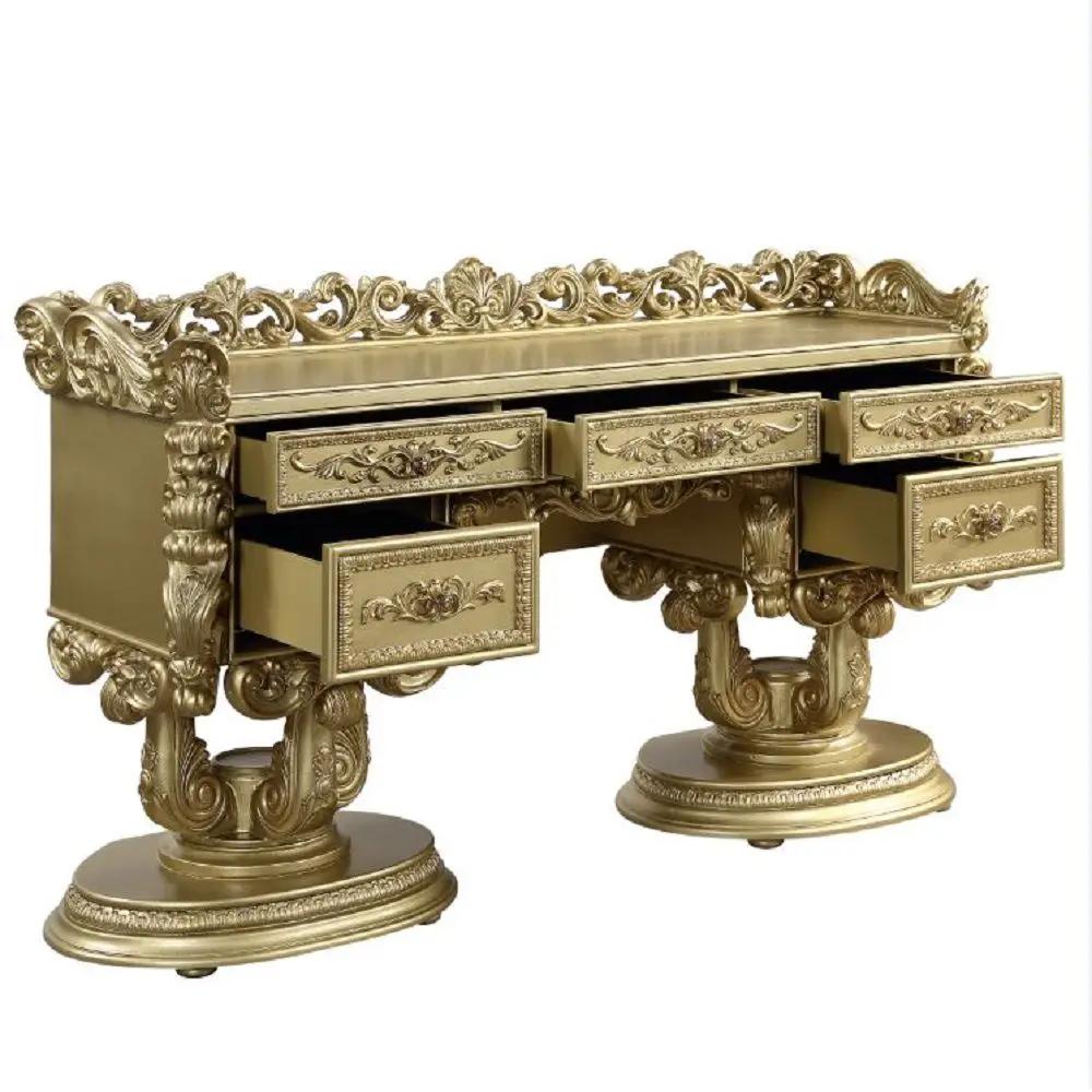 Bernadette - Vanity Desk - Gold by Unique Piece Furniture