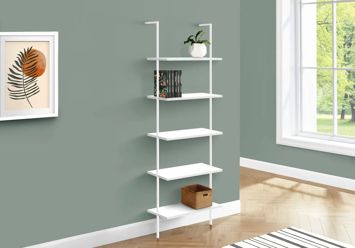 Etagere Bookcase Ladder 5 Tier For Office by HouseOfZazla