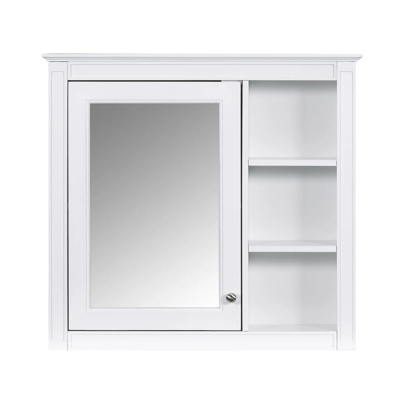 Wall Mounted Medicine Cabinet With Mirror and 3 Open Shelves by HouseOfZazla