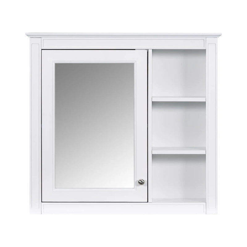Wall Mounted Medicine Cabinet With Mirror And 3 Open Shelves by Unique Piece Furniture