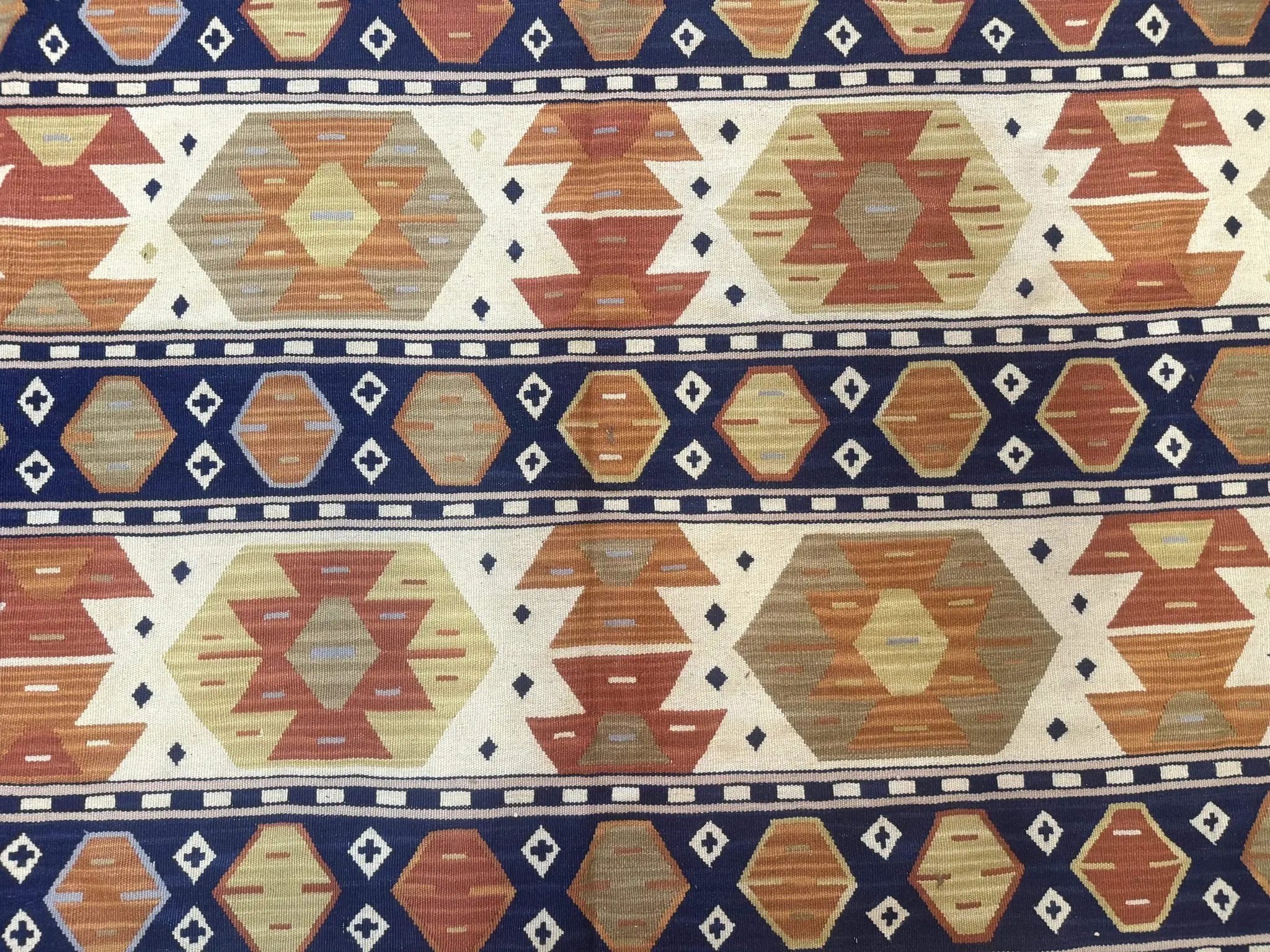 Turkish Kilim Rug 8x11, Handmade, Wool, Nourison Rug by Jewel Rugs