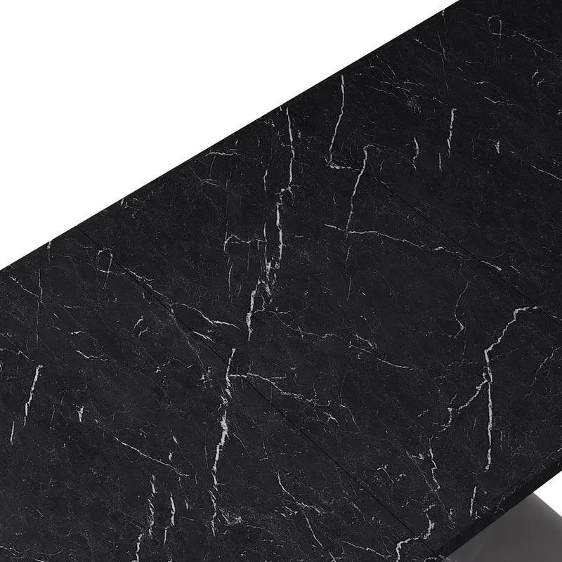 Modern Rectangle Dining Table With Stretchable TopAnd X Shape Legs by HouseOfZazla