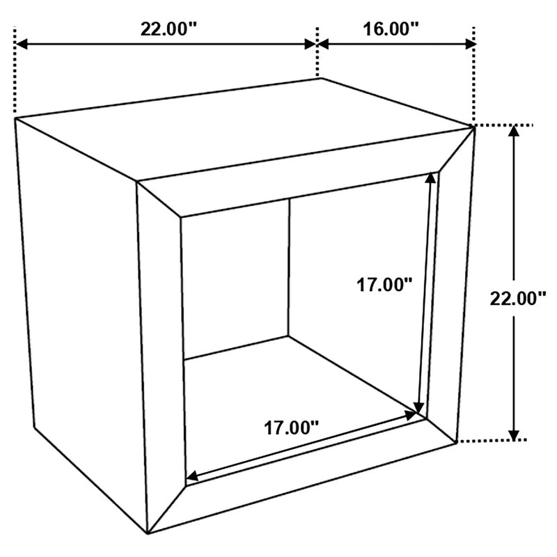 Benton Rectangular Solid Wood End Table Natural by Unique Piece Furniture