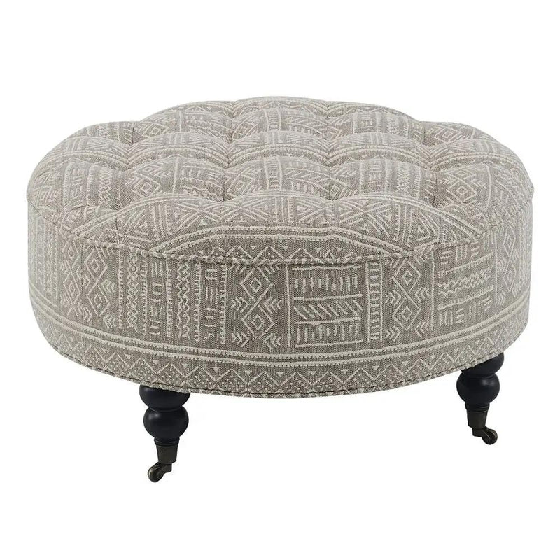 Upendo - Ottoman With Caster - Pattern Fabric by Unique Piece Furniture