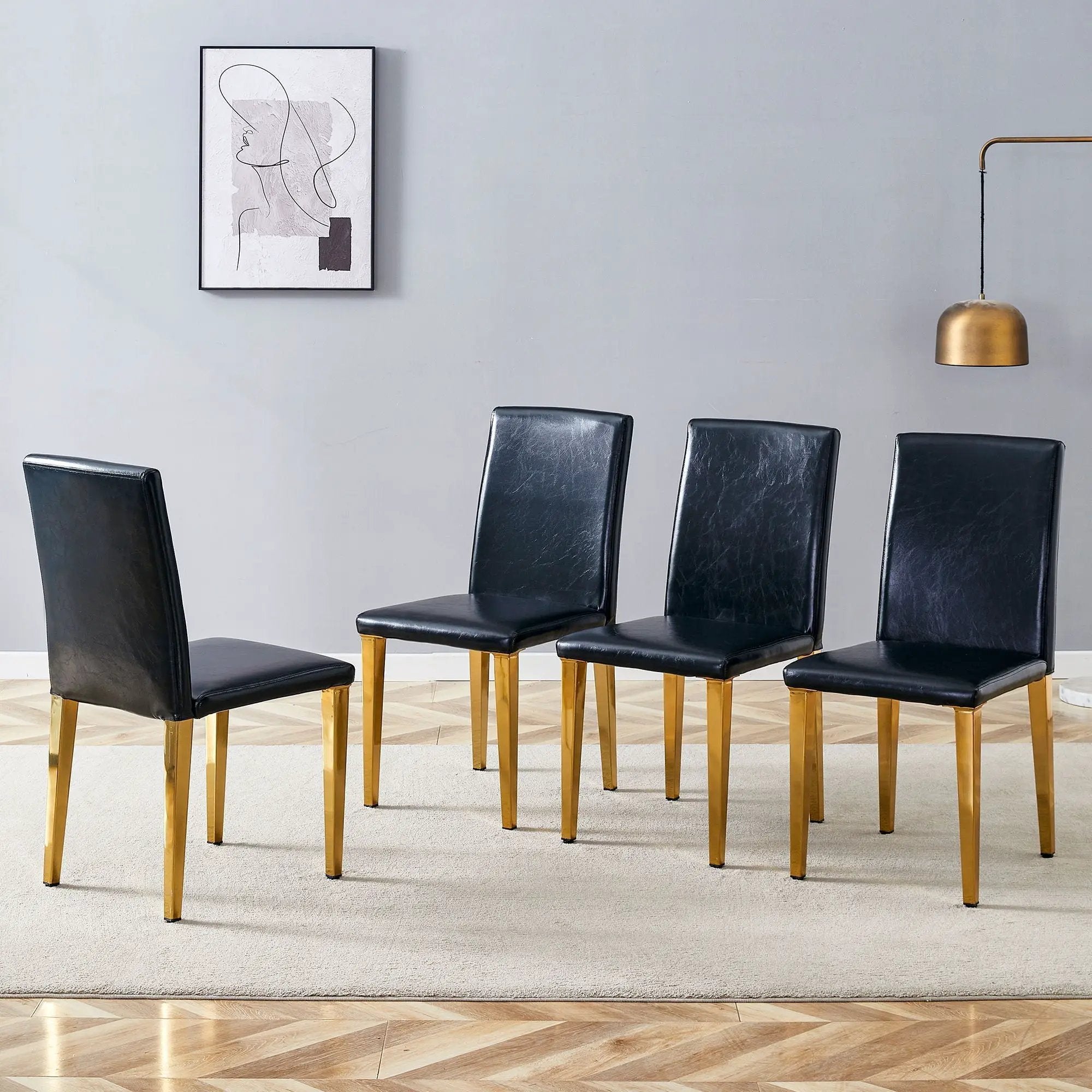 Modern Dining Chairs With Metal Legs by HouseOfZazla