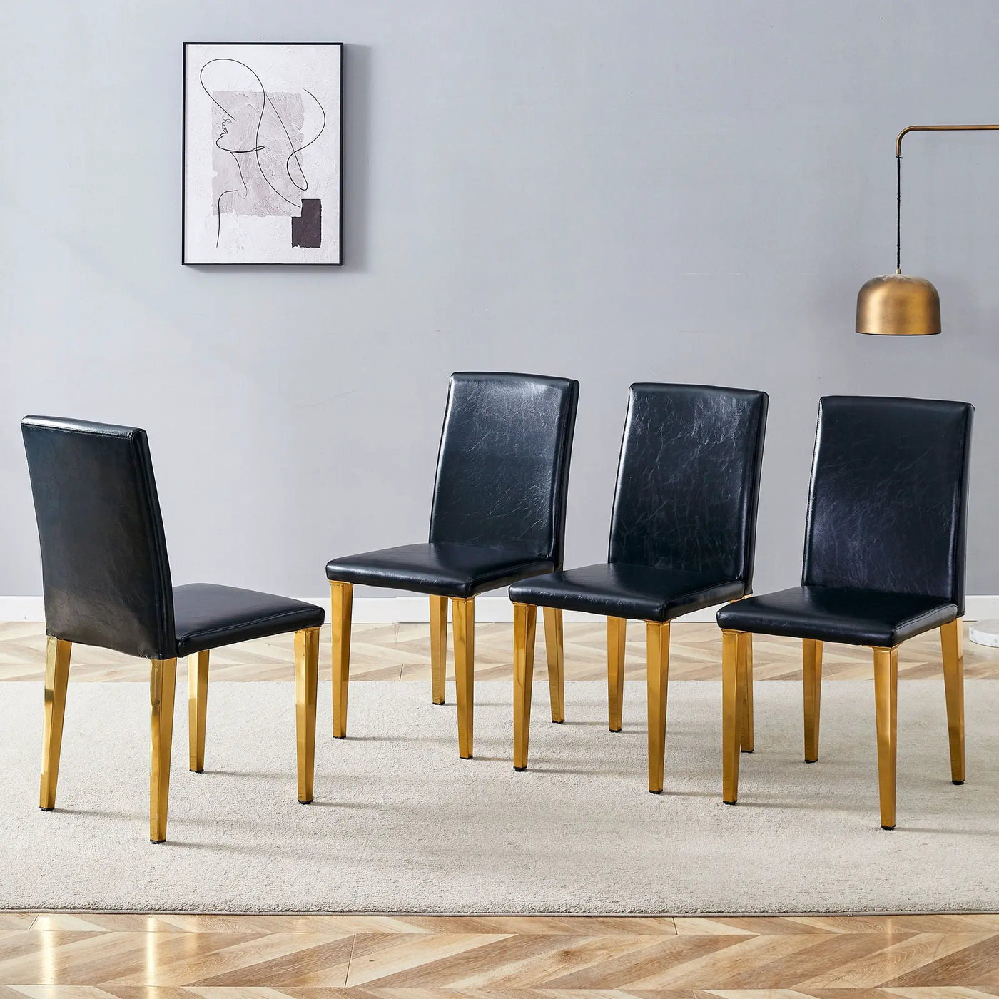 Modern Dining Chairs With Metal Legs by HouseOfZazla