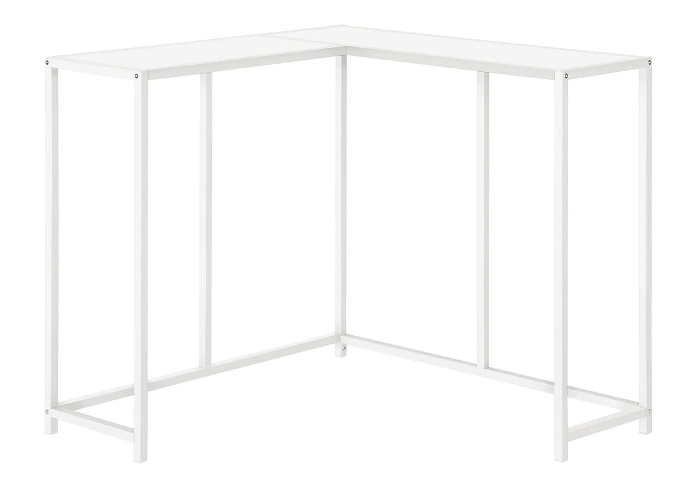 Corner Accent Console Table For Entryway, Unique L-Shaped Design by HouseOfZazla