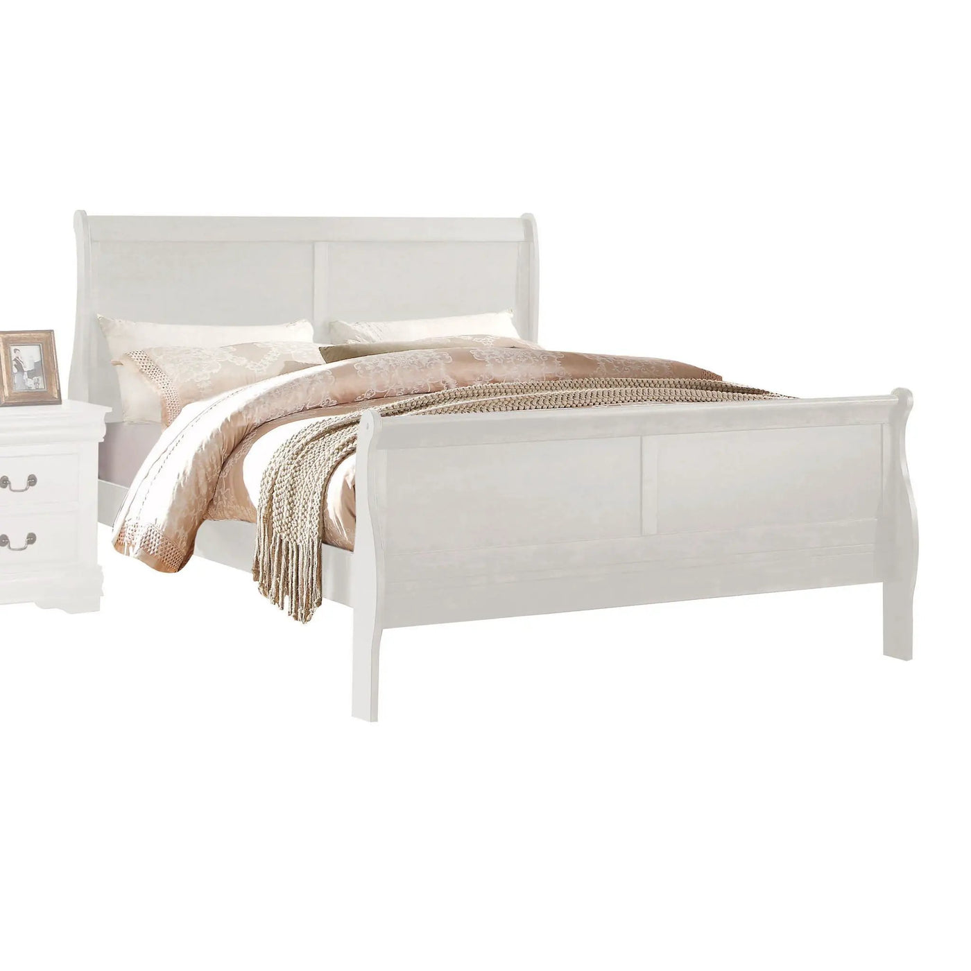 Louis Philippe Sleigh Style Bed by HouseOfZazla