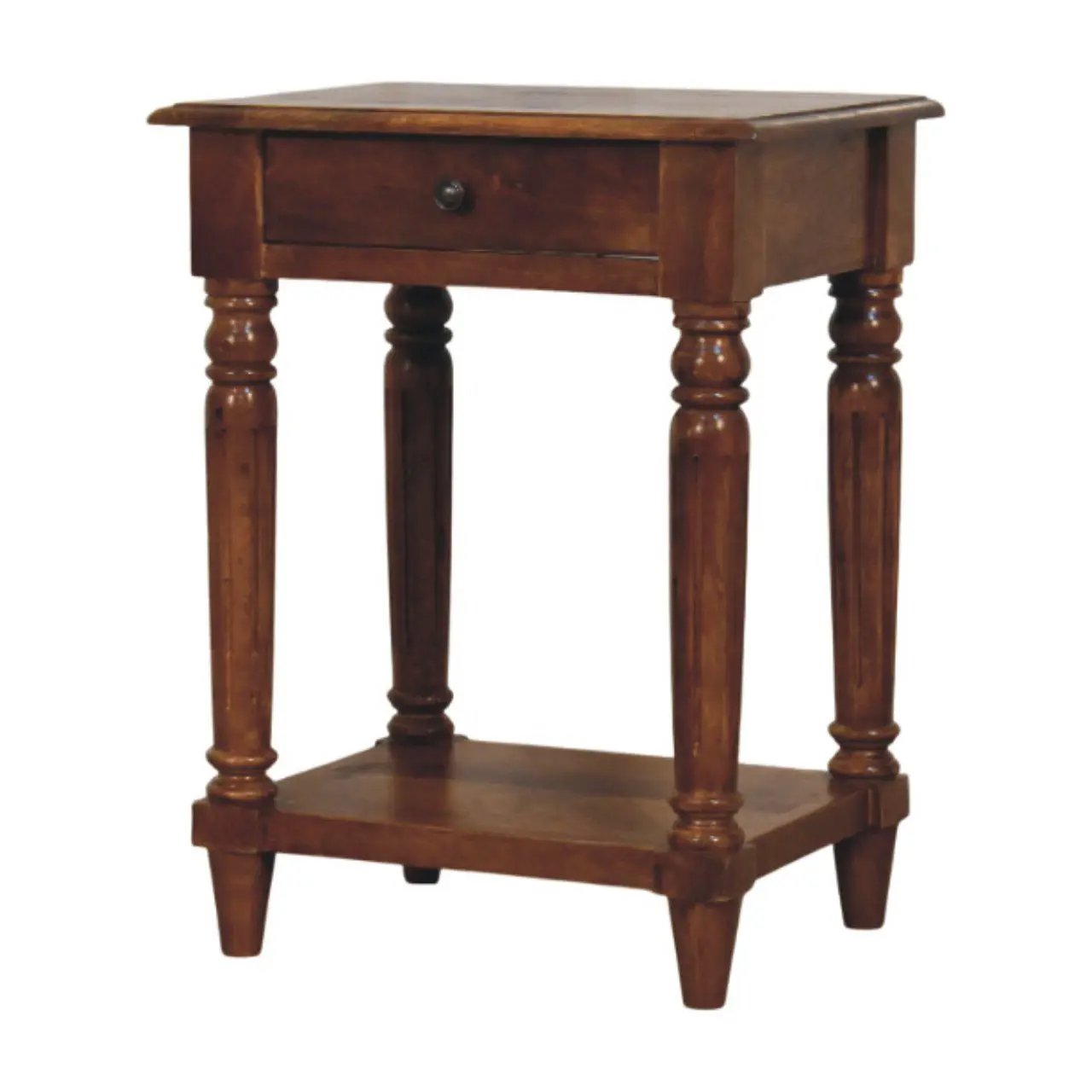 Turned Legs Drawer Table by Unique Piece Furniture