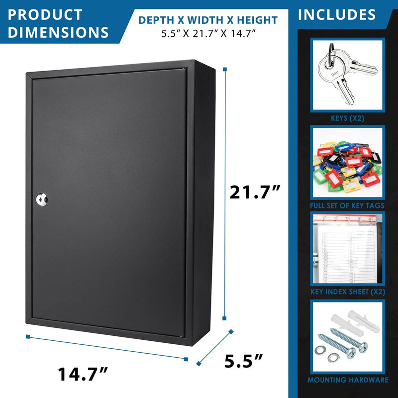 Adjustable Key Cabinet With Lock by Unique Piece Furniture