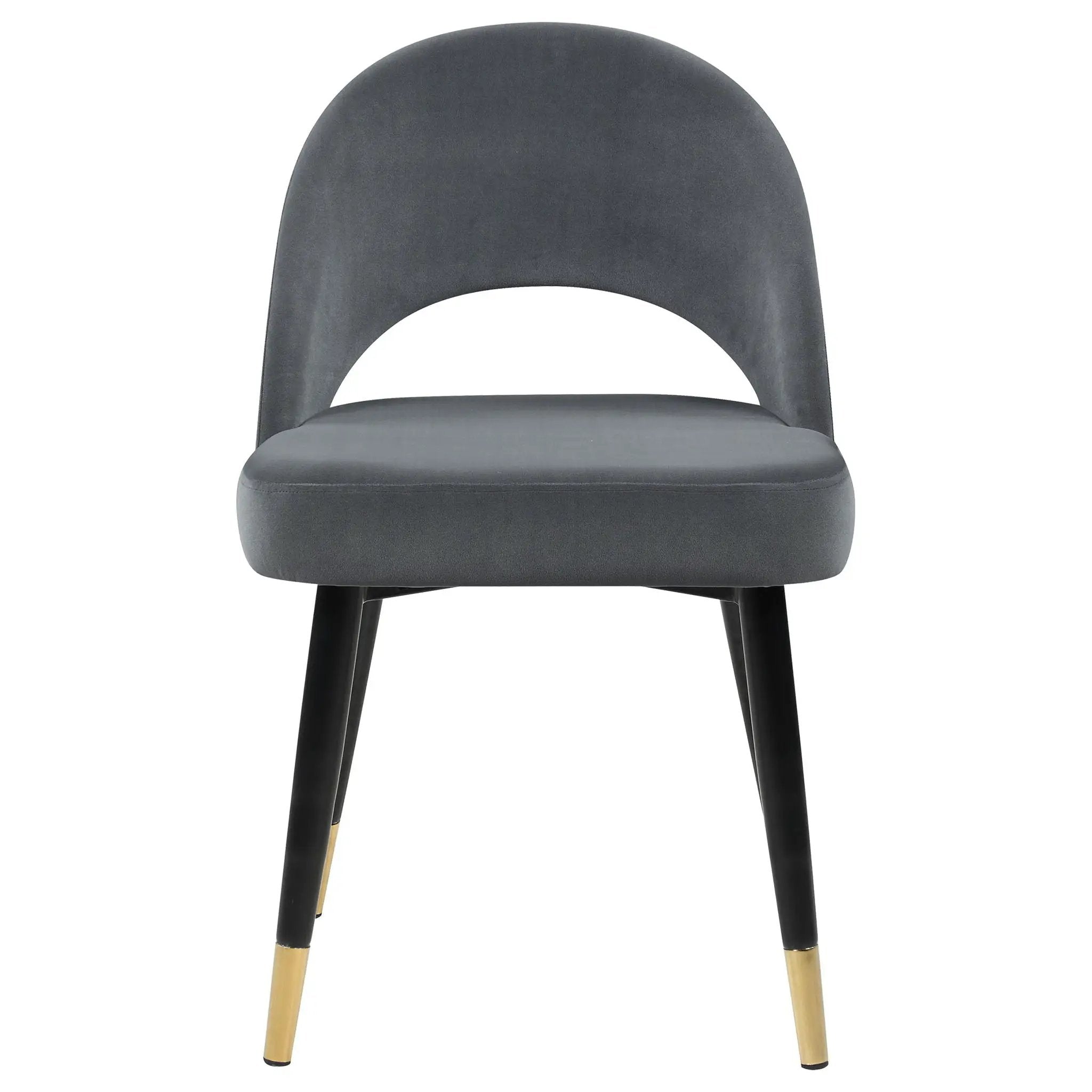 Lindsey Upholstered Dining Side Chair Grey (Set of 2) by Unique Piece Furniture
