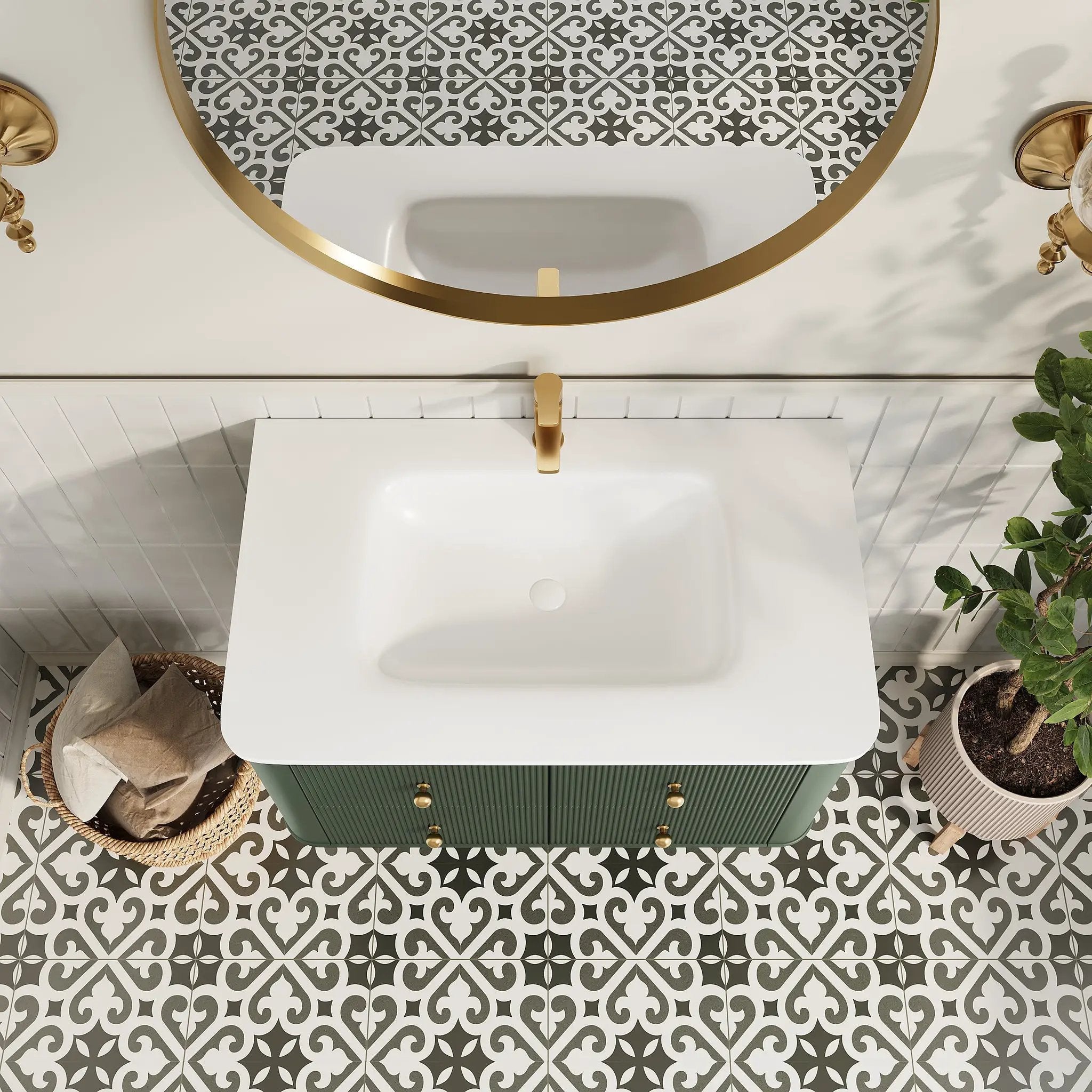 36" Wall Mounted & Floating Single Vanity by HouseOfZazla