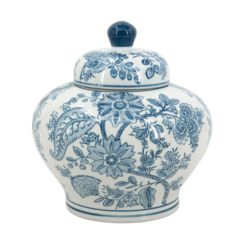 D9.1x9.1" Porcelain Lidded Jar, photo 5 of 9