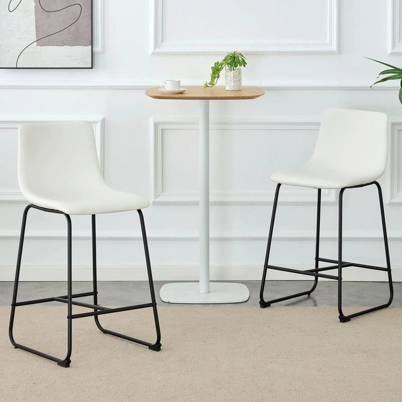 Retro Bar Chairs, Comfortable Stools (Set of 2) by HouseOfZazla