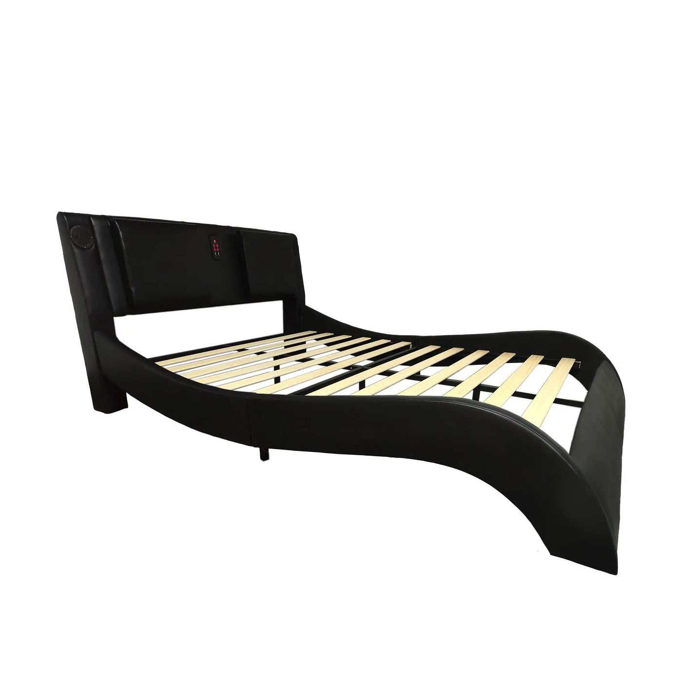 Platform Bed Frame With LED Lighting, tooth Music, Vibration Massage by Unique Piece Furniture