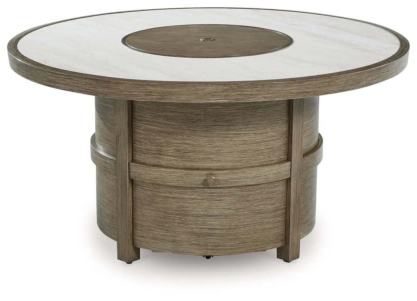 Rainier Ranch - Round Fire Pit Table - Beige by Unique Piece Furniture