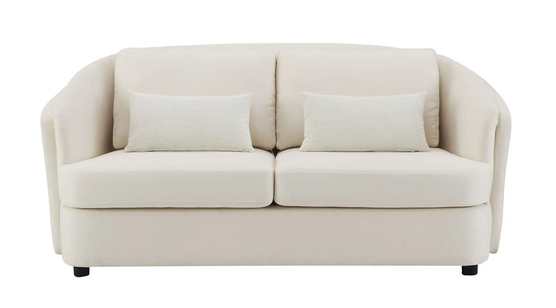 Mariko - Linen 3 Pieces Living Room Set - Beige by HouseOfZazla