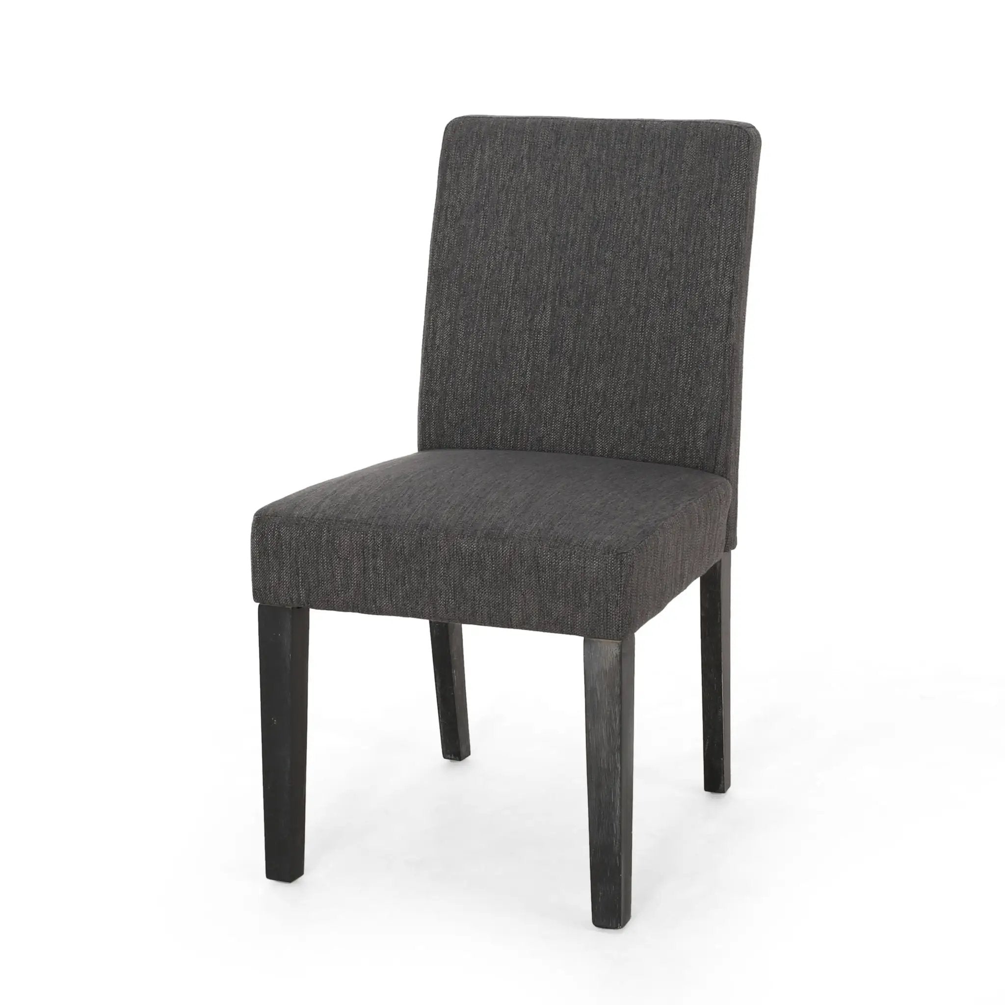 Contemporary Dining Chair with Upholstered Seating and Tapered Legs by HouseOfZazla
