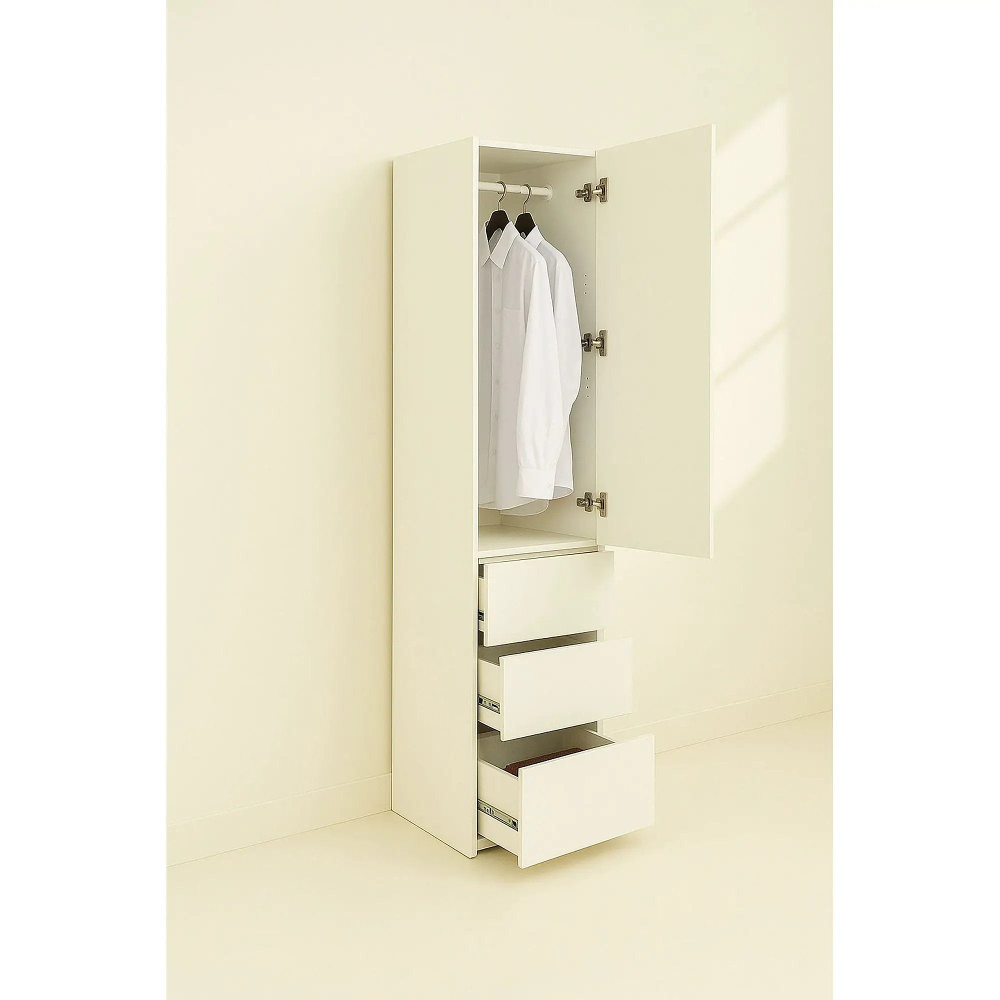 Elise - Modular Closet System & Mirror - White by HouseOfZazla