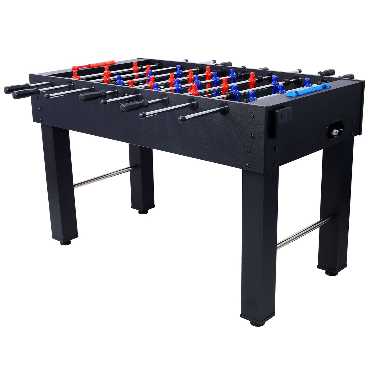 Hurricane Foosball Table with Steel and Wood Construction - Yellow, Black, or Light Brown, photo 12 of 12