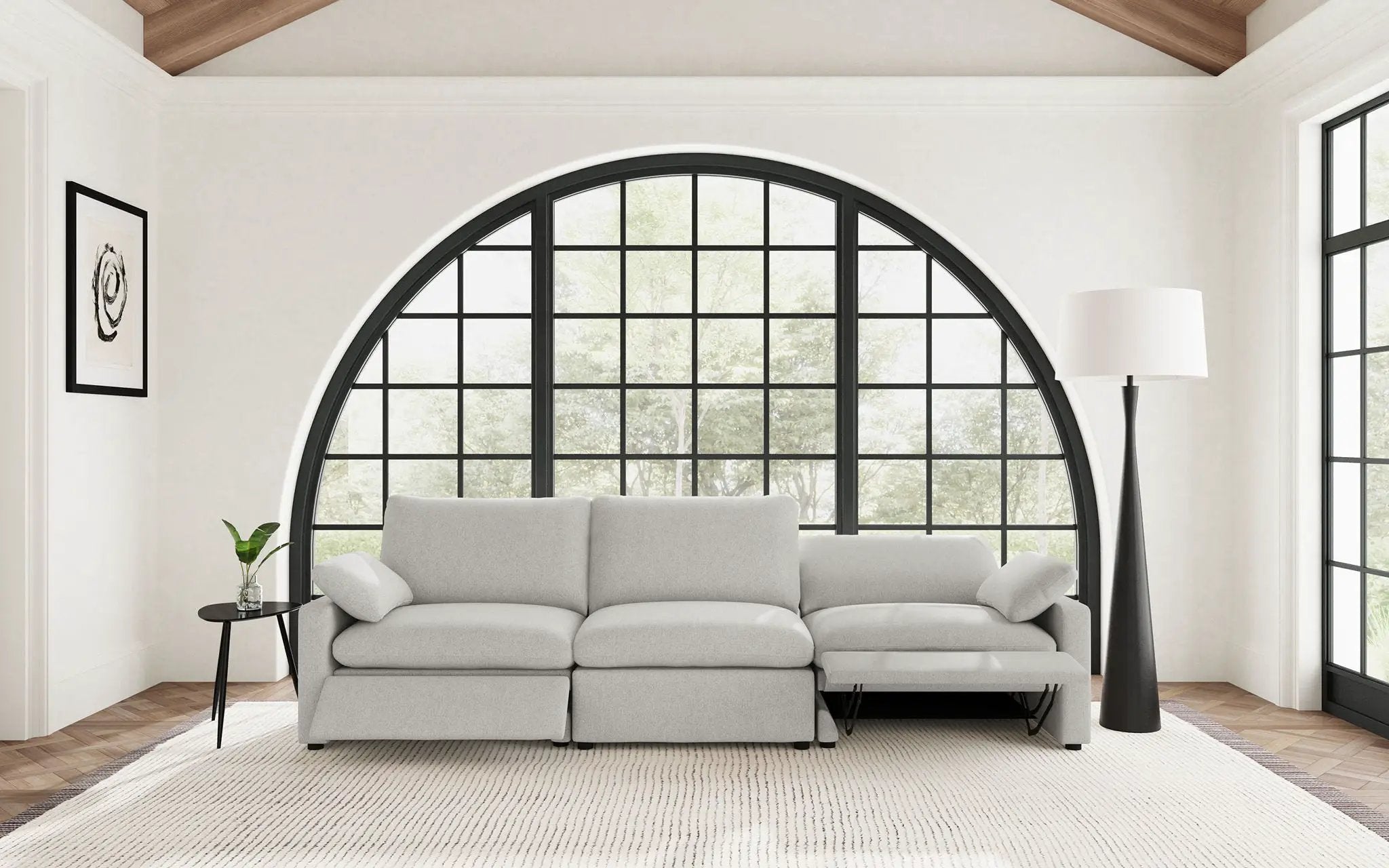 Collins Modular Power Sofa Grey by Unique Piece Furniture