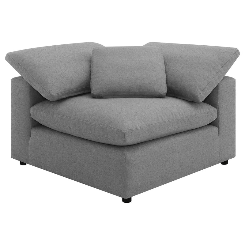 Raleigh 6-piece Boucle Upholstered Modular Sectional Grey by Unique Piece Furniture