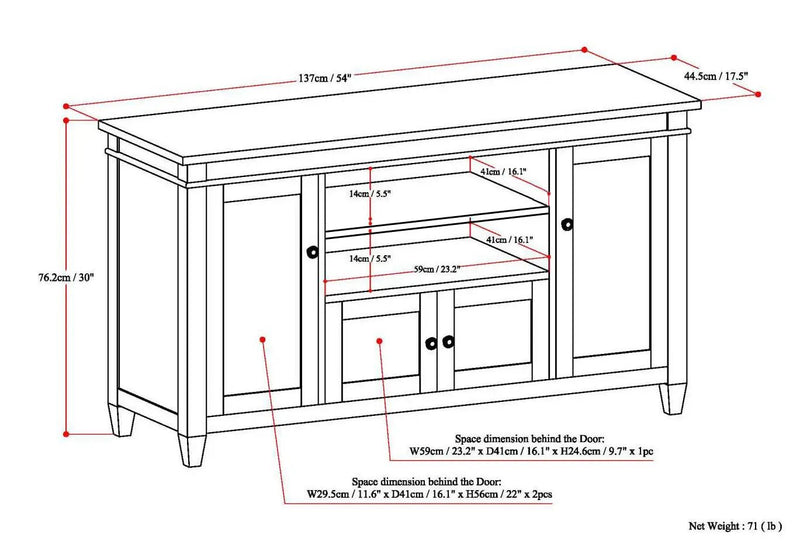 Carlton - TV Media Stand by HouseOfZazla