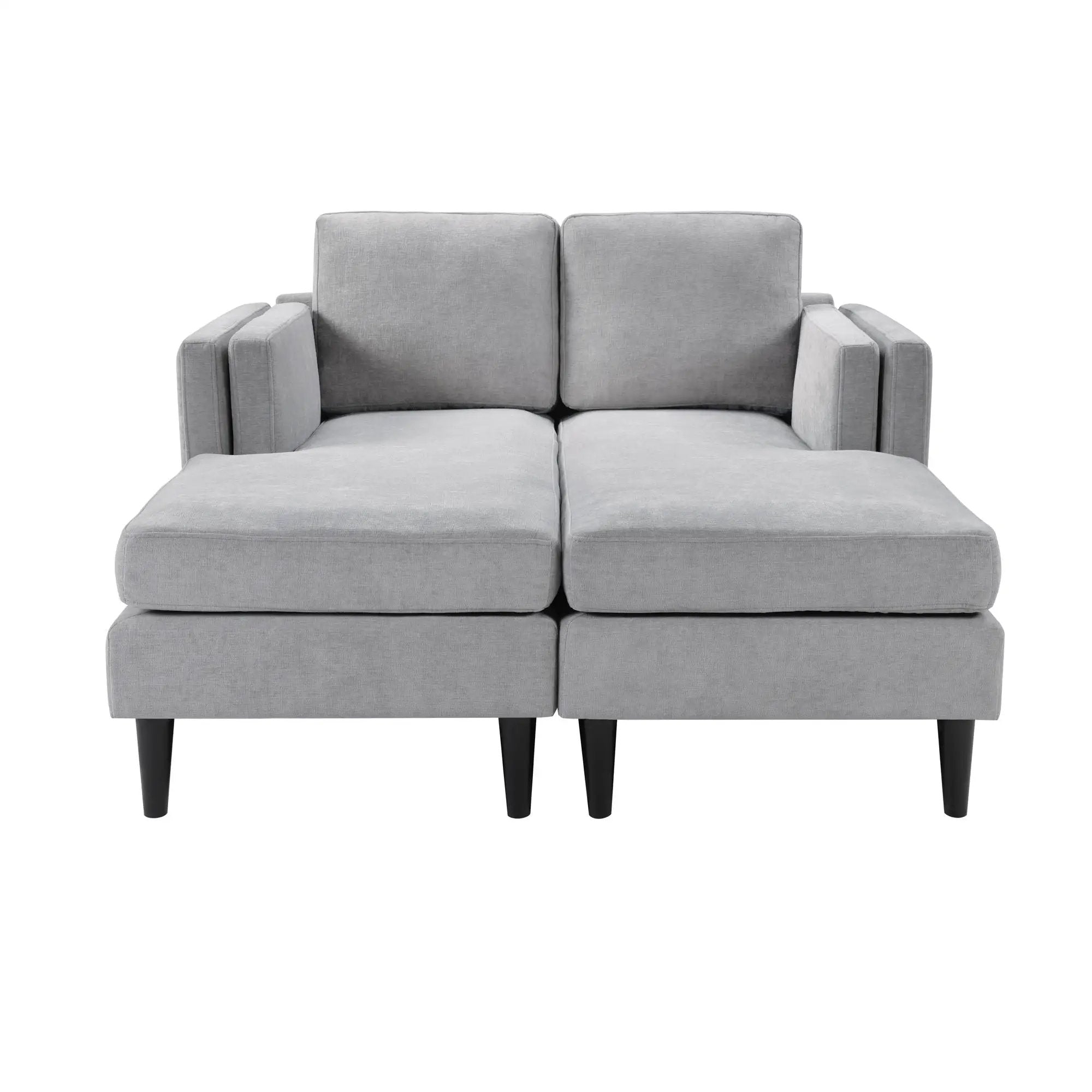 Chaise Lounge Sofa Bed With Dual Layer Armrests for Living Room by HouseOfZazla