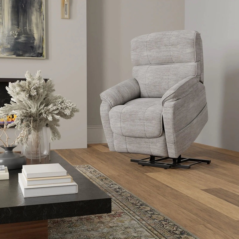 Lucie - Fabric Power Lift Chair - Gray by HouseOfZazla