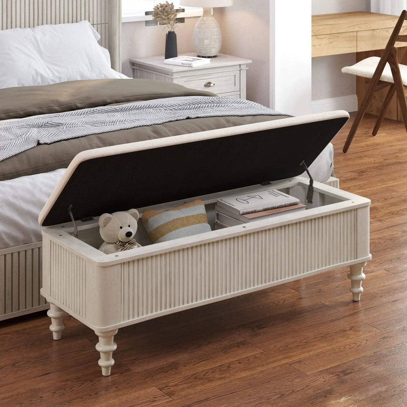 Multi Functional Storage Ottoman Bench by HouseOfZazla