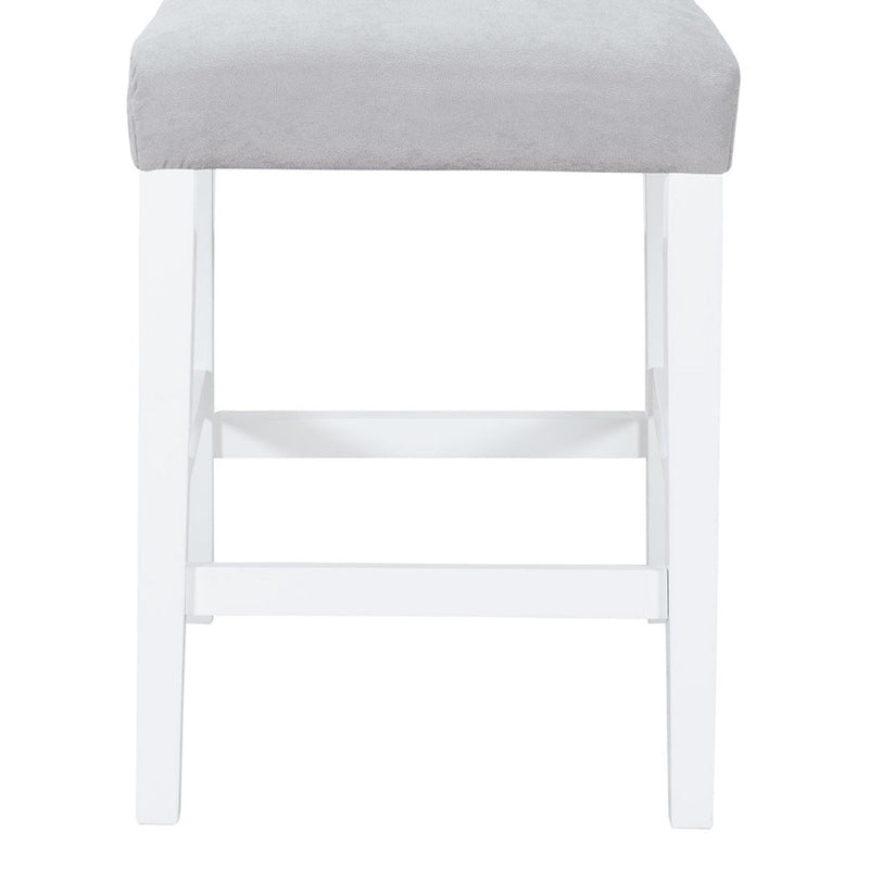 Gray Bar Stool Set of 2 with Padded Seat - Ariya, photo 4 of 5