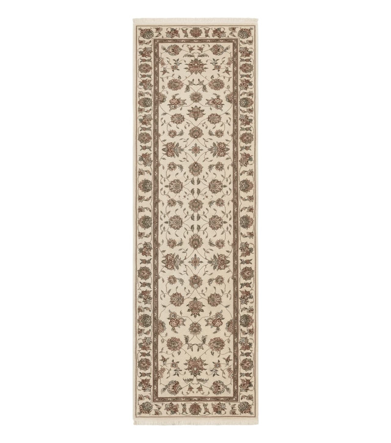 Pak Persian Runner Rug 2.6 x 8ft, Oriental Carpet for Hallway or Kitchen, Handmade, Wool and Silk Highlights by Jewel Rugs