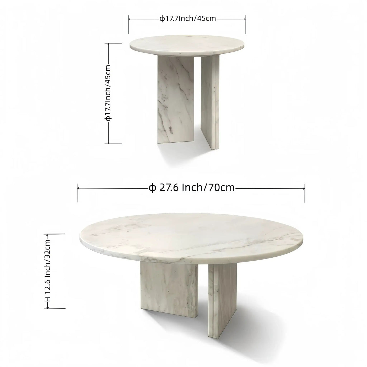 Elegant Coffee Duo Table Set by Unique Piece Furniture