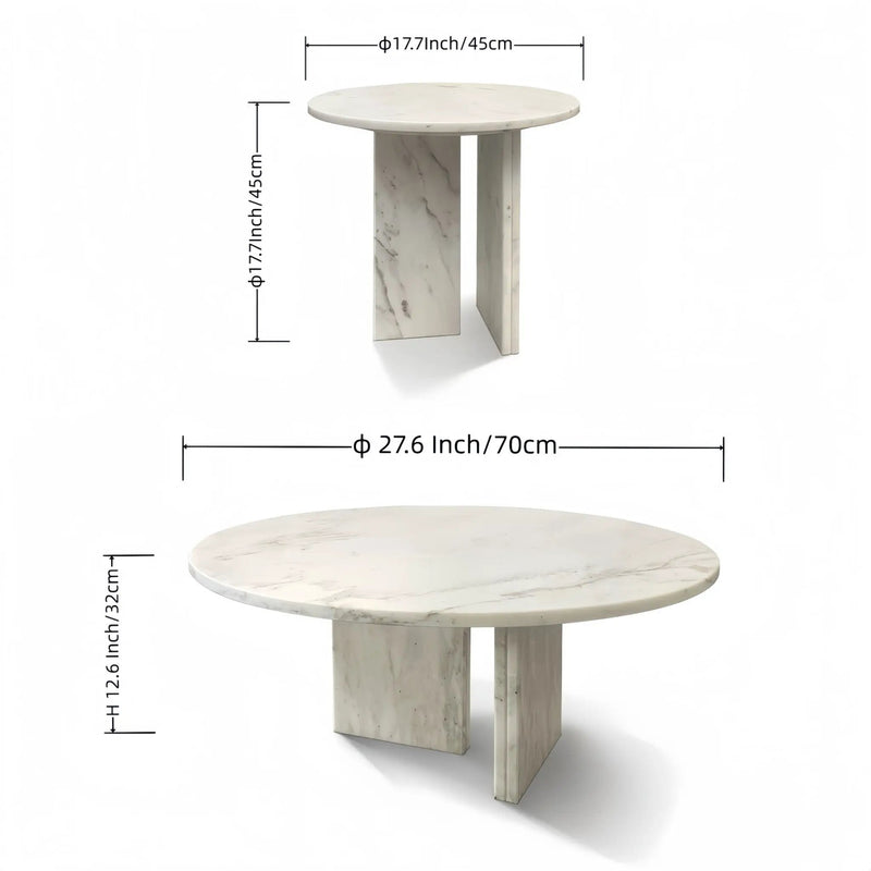 Elegant Coffee Duo Table Set by Unique Piece Furniture