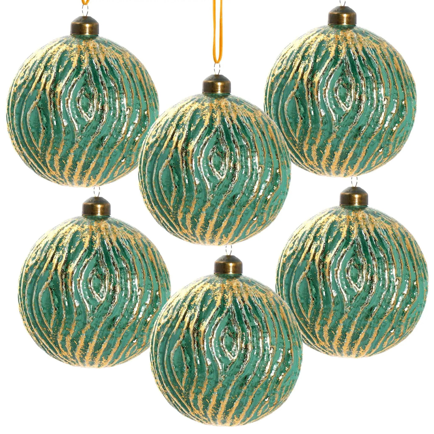 Christmas Ball Glass Decorative Hanging Ball Christmas Tree Ornaments For Holiday Party Decorations by HouseOfZazla