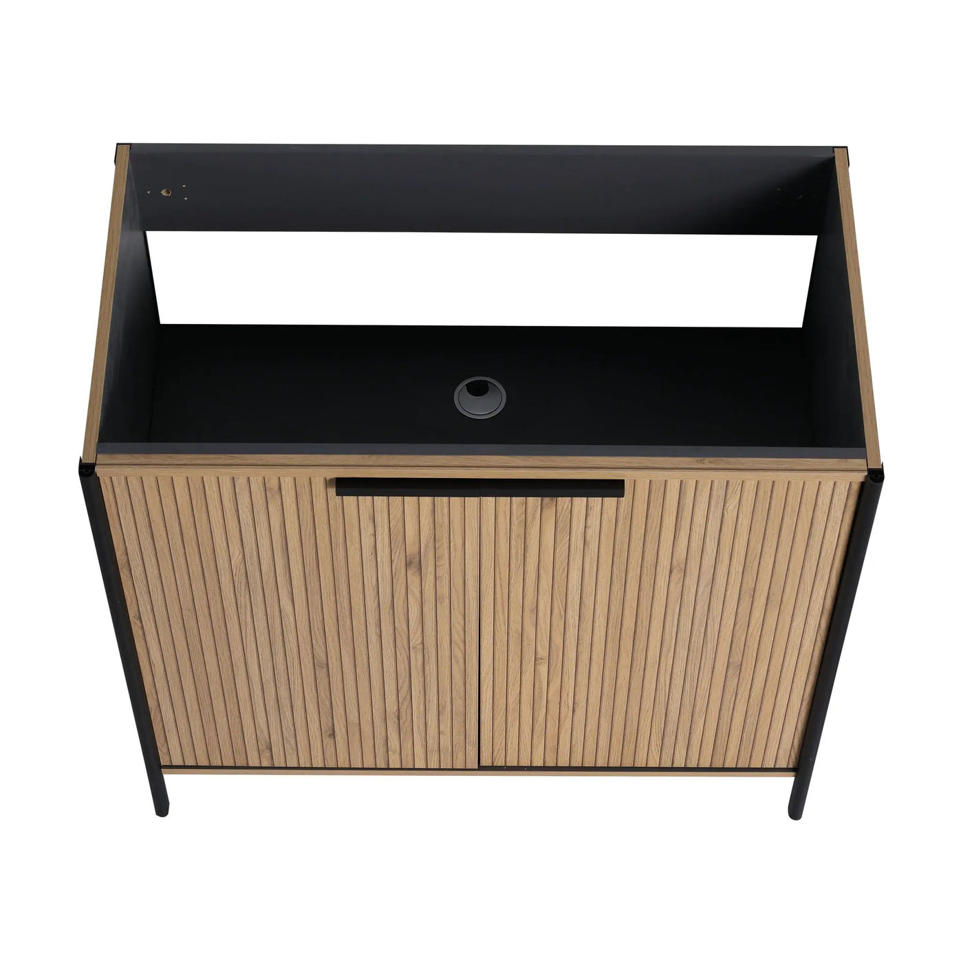 Contemporary Freestanding Bathroom Vanity With Adjustable Shelves by Unique Piece Furniture