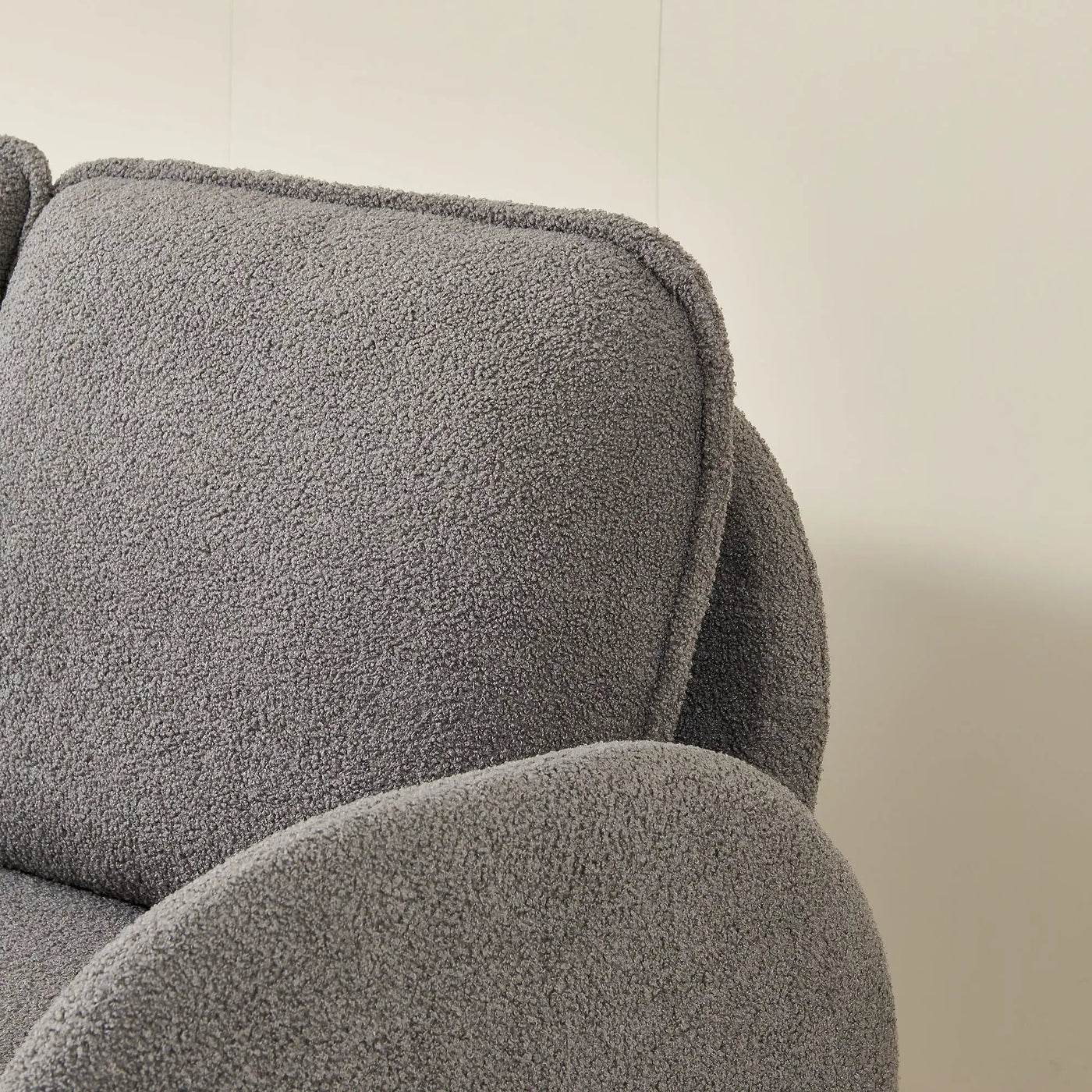 Loveseat Sofa Small Couch For Living Room, Sherpa Fabric Upholstered Loveseat Sofa Couch, Small Loveseat Sofa For Apartment, Bedroom by HouseOfZazla
