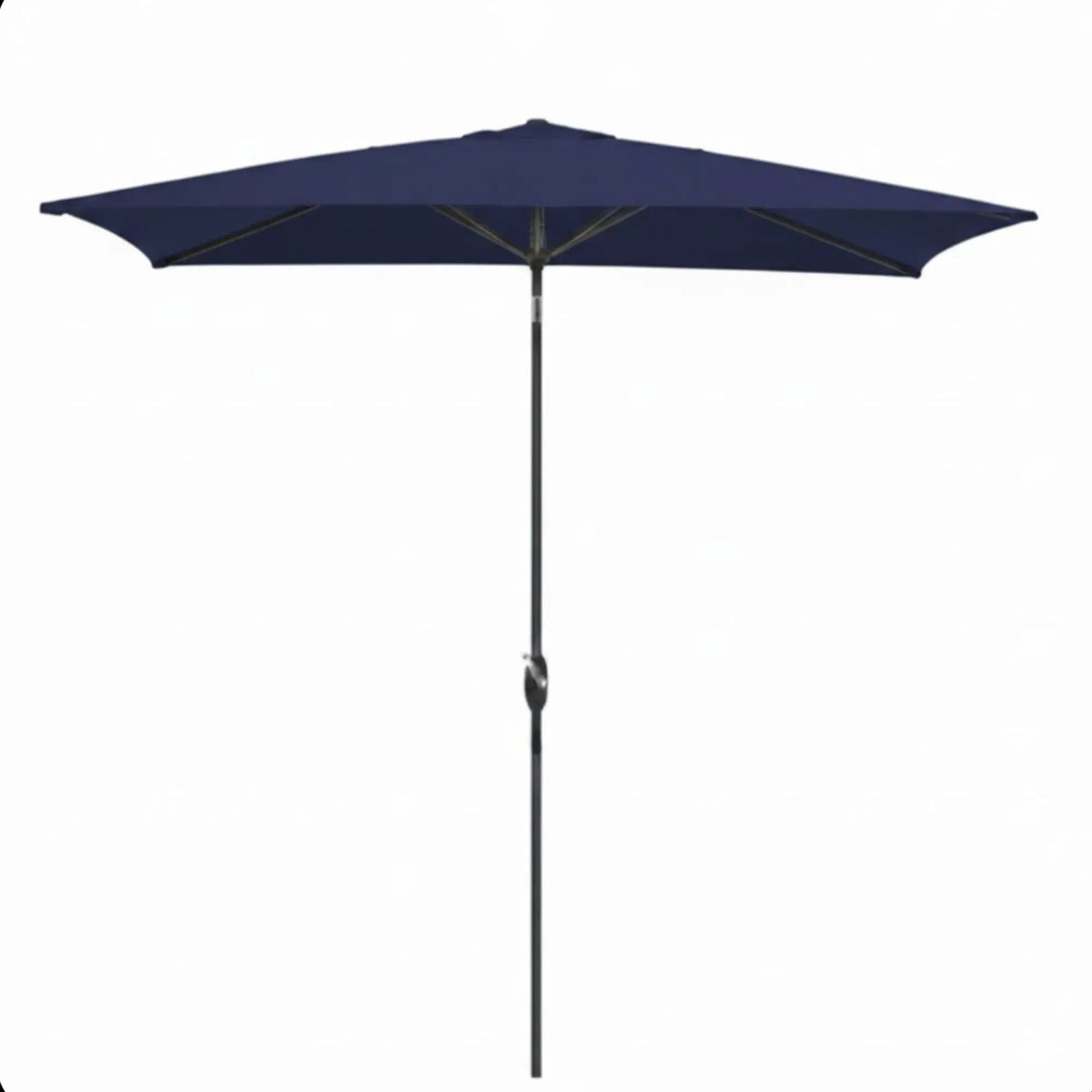 Rectangular Patio Umbrella With Crank Tilt, Polyester UV-Resistant Canopy by HouseOfZazla