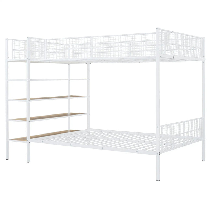 Bunk Bed With 5 Tier Shelves by HouseOfZazla
