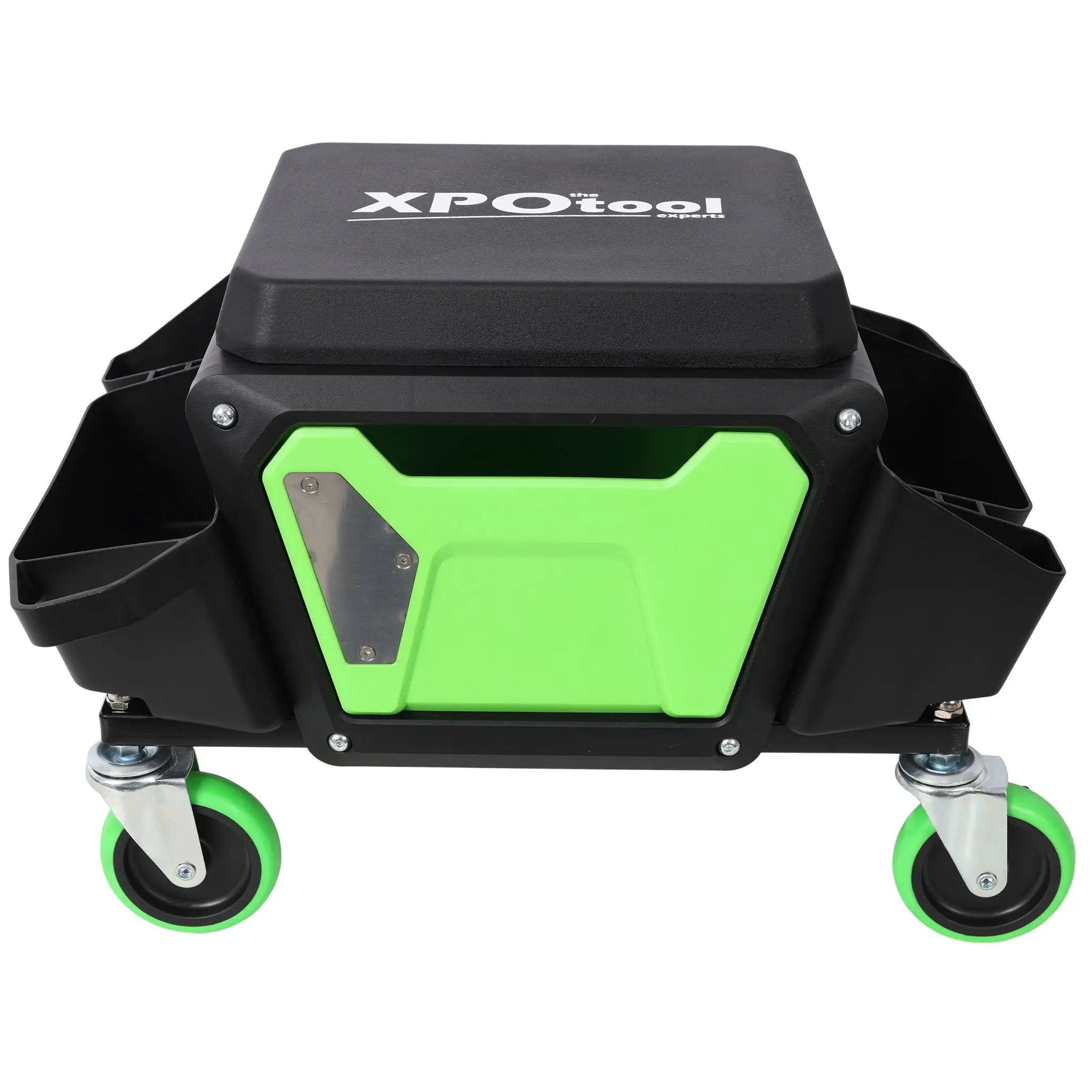 Heavy Duty Mechanic Stool With Wheels And Soft Rubber Cushion And 330Lbs Capacity - Green by HouseOfZazla