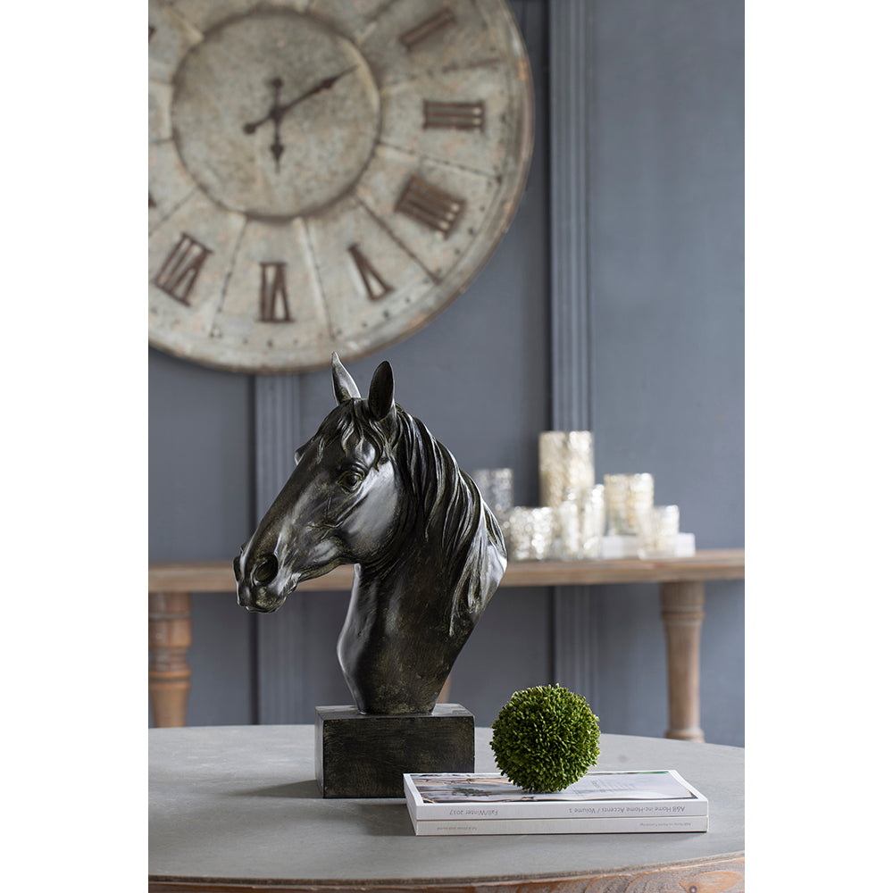 13x5.7x15.8 Equine Sculpture On Base by HouseOfZazla