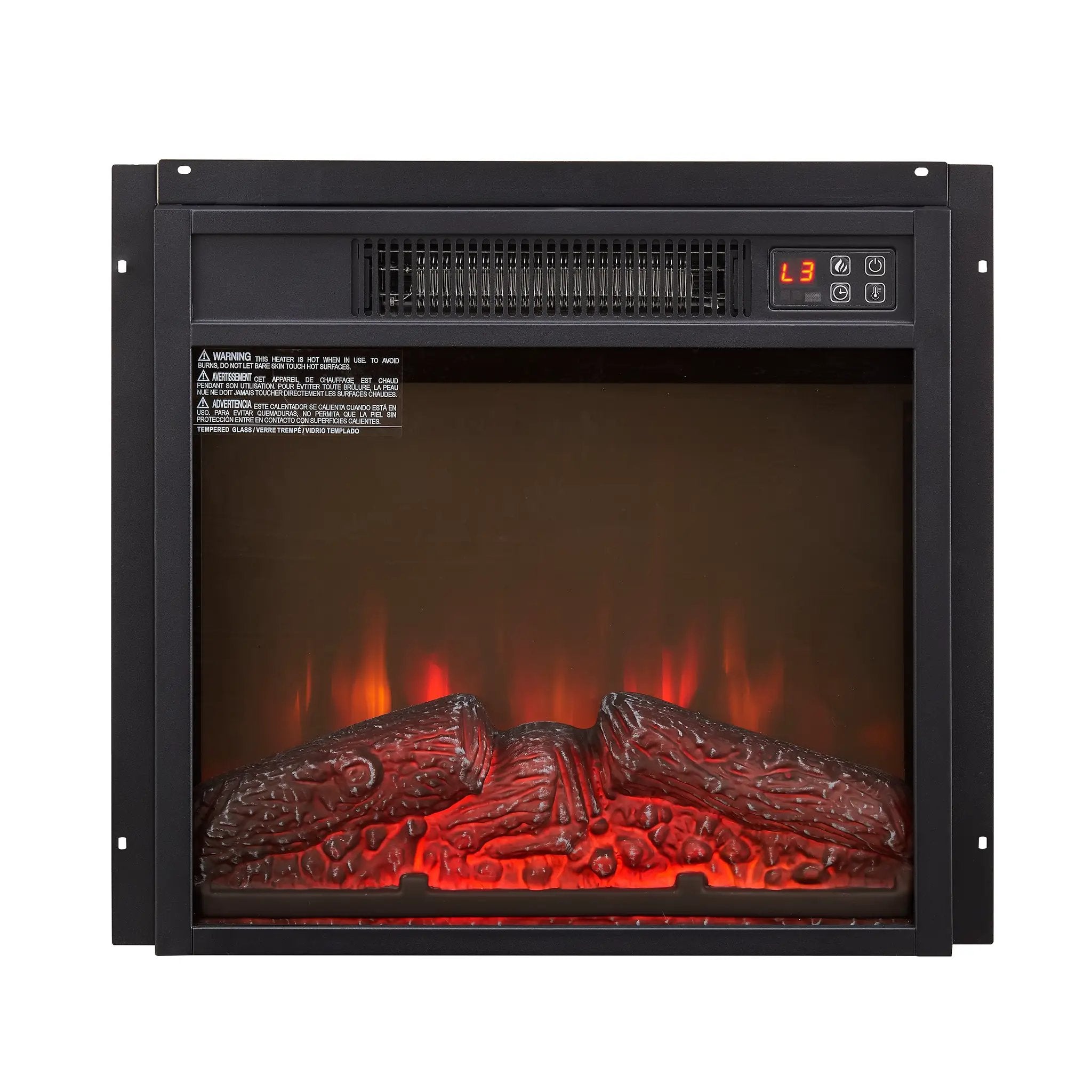 Electric Fireplace Insert 18" 1400W Remote Control by HouseOfZazla