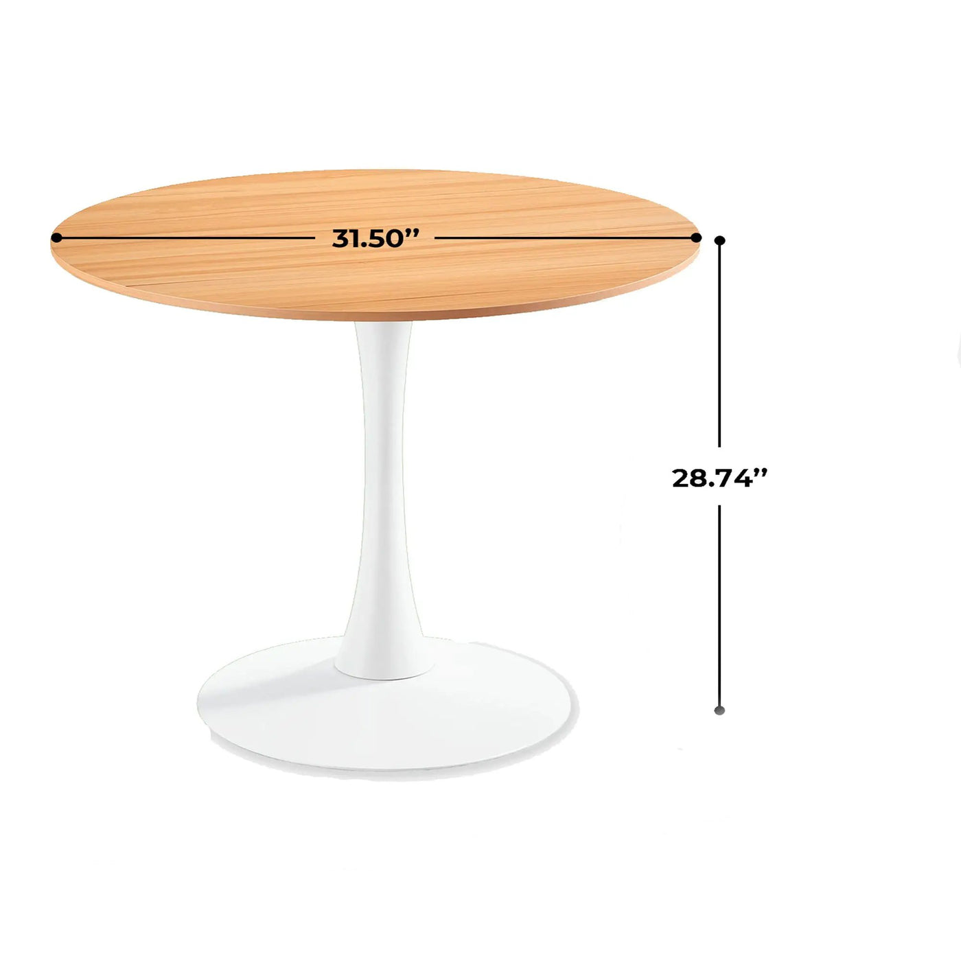 Mid-Century Tulip Table With Round Top and Pedestal Base by HouseOfZazla
