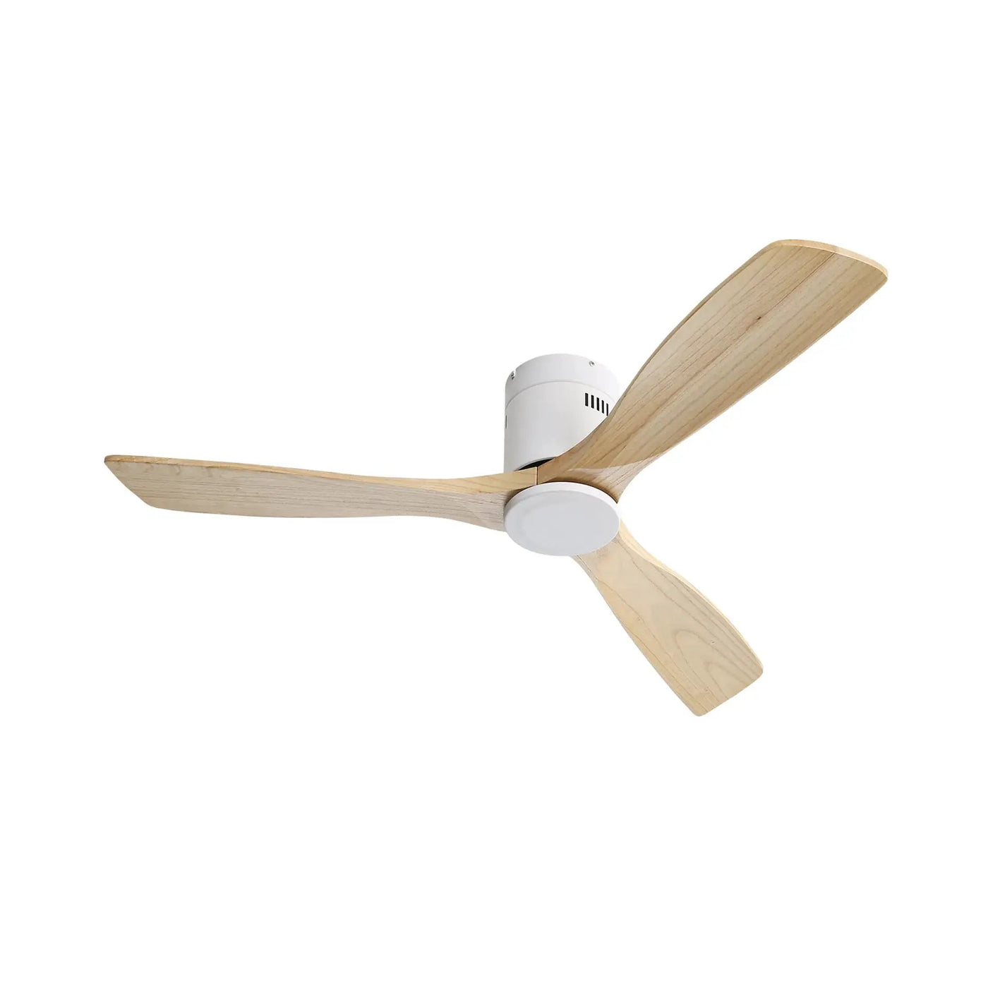 Low Profile Ceiling Fan DC, 3 Blade, Noiseless Reversible Motor, Remote Control by HouseOfZazla